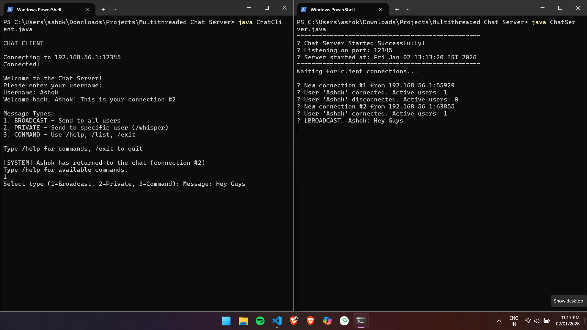 Multithreaded Chat Server