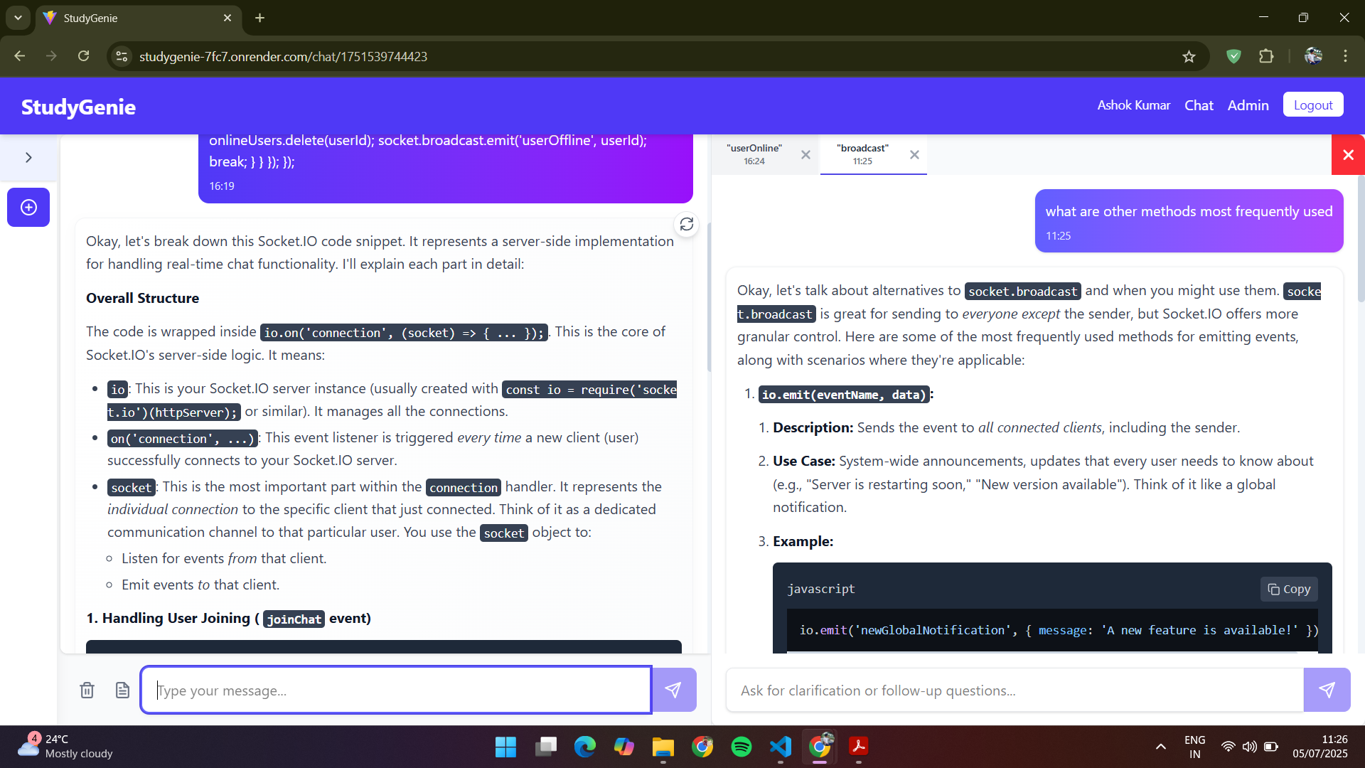 StudyGenie Project